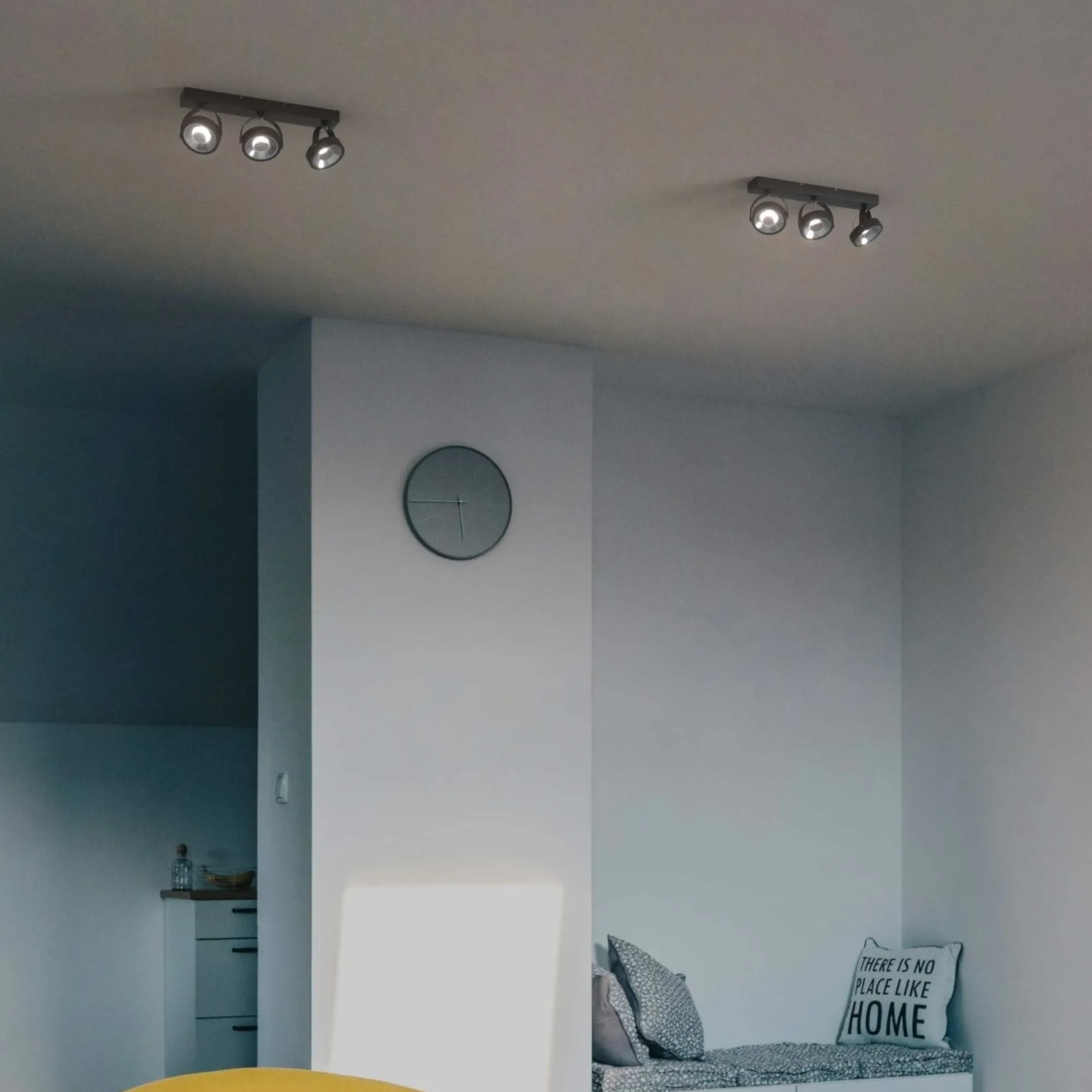 Foco de techo triple orientable "IRIS" + 3 bombillas AR111 GU10