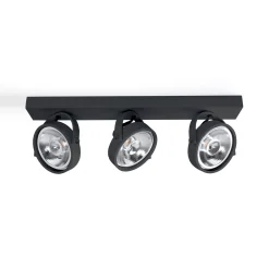 Foco de techo triple orientable
