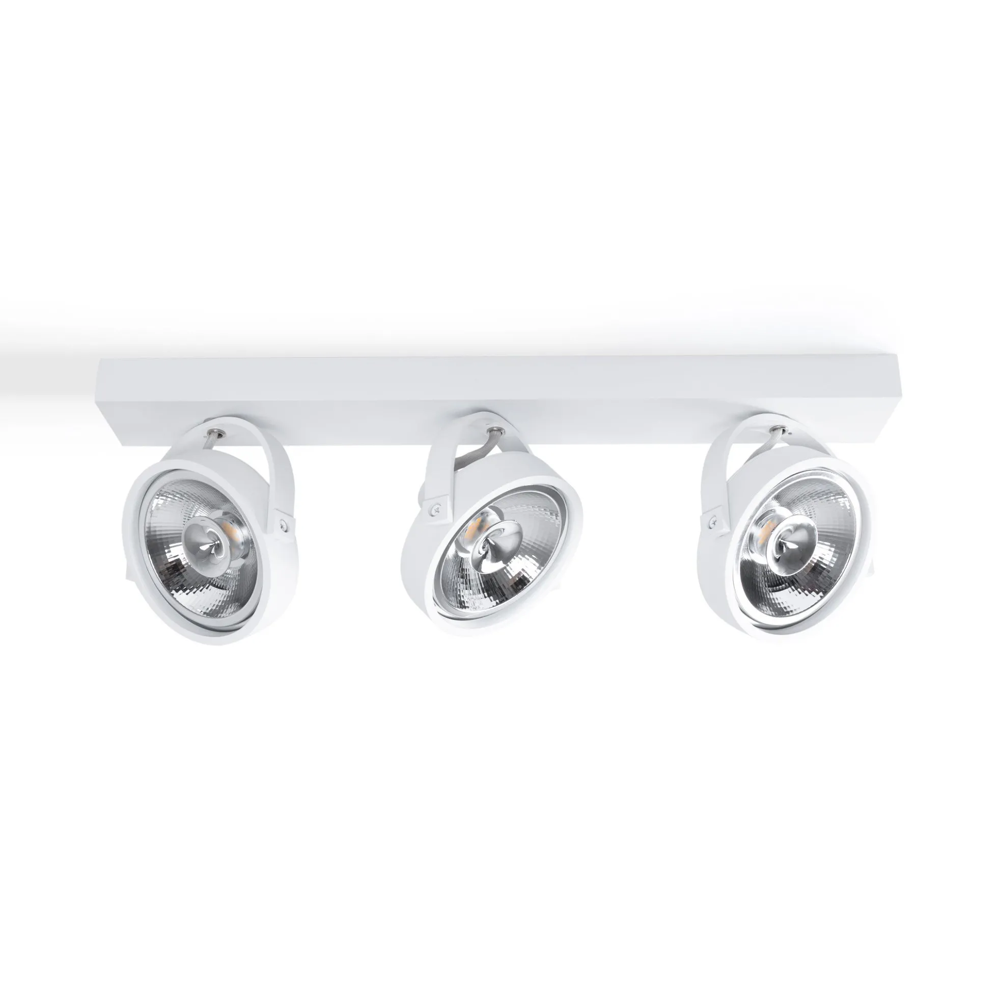 Foco de techo triple orientable "IRIS" + 3 bombillas AR111 GU10
