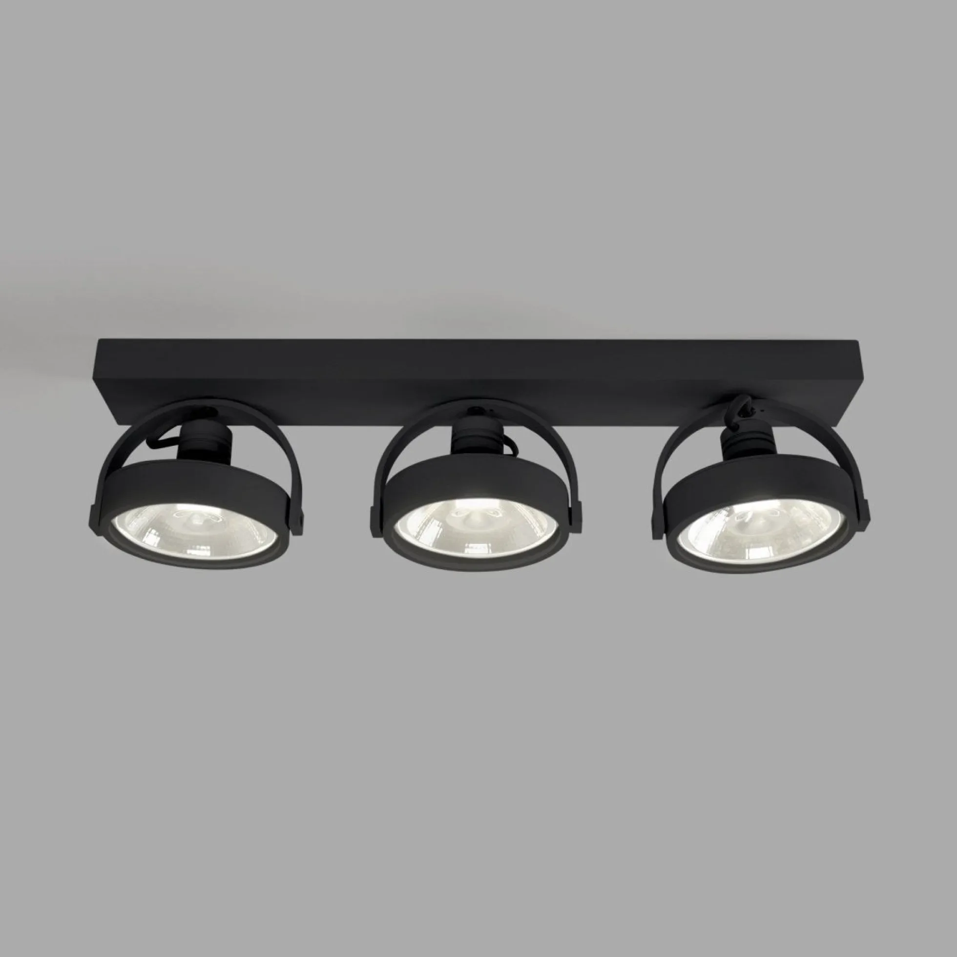 Foco de techo triple orientable "IRIS" + 3 bombillas AR111 GU10