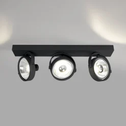 Foco de techo triple orientable