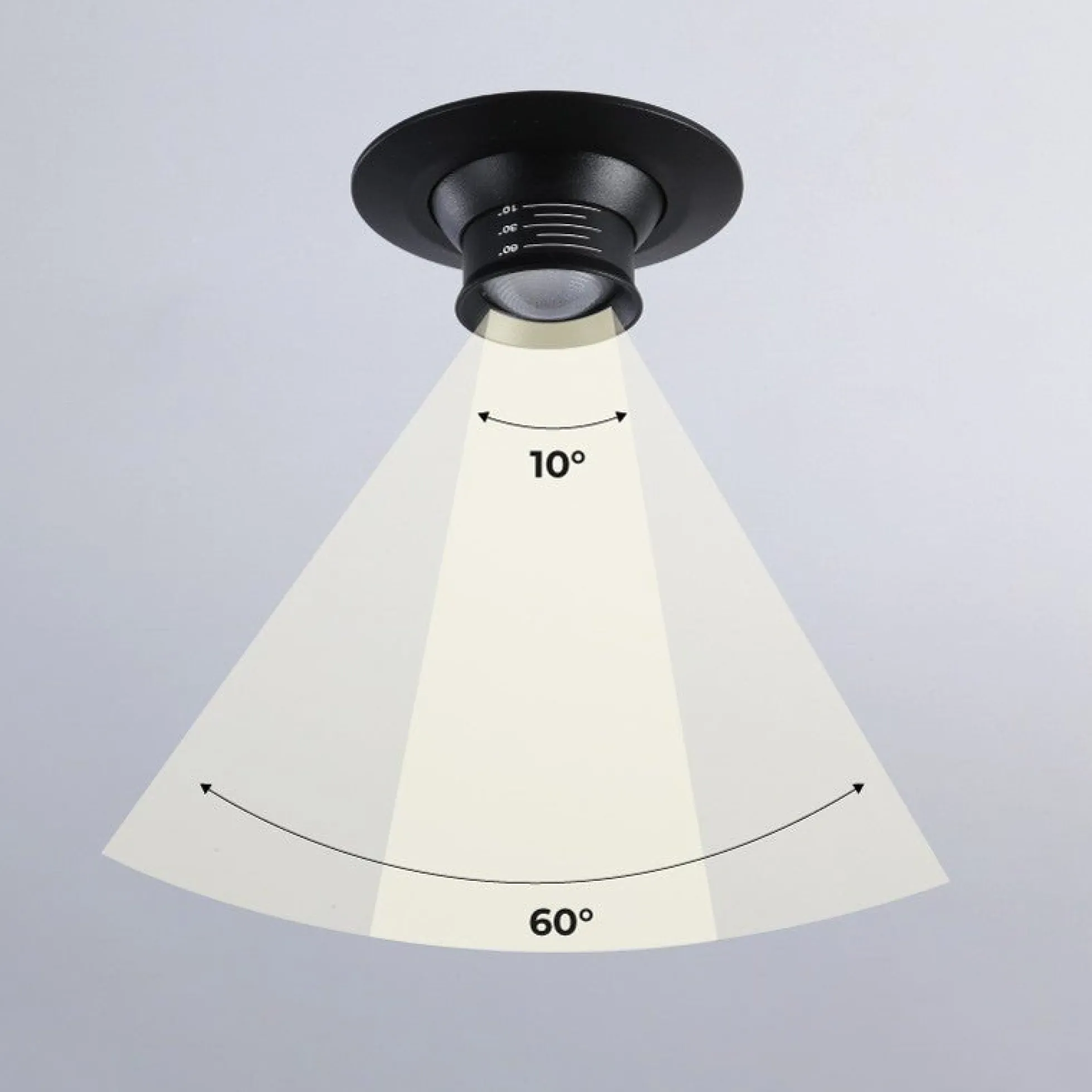 Foco empotrable LED con zoom - Orientable - Chip Cree - 2700K - 3W