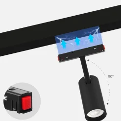 Foco LED CCT para carril magnético 48V - 6W - Mi Light