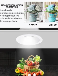 Foco LED downlight 6W 24º Inclinado