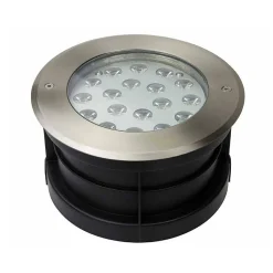 Foco LED Empotrable en suelo 18W 12V-DC IP67 Blanco cálido 3000K