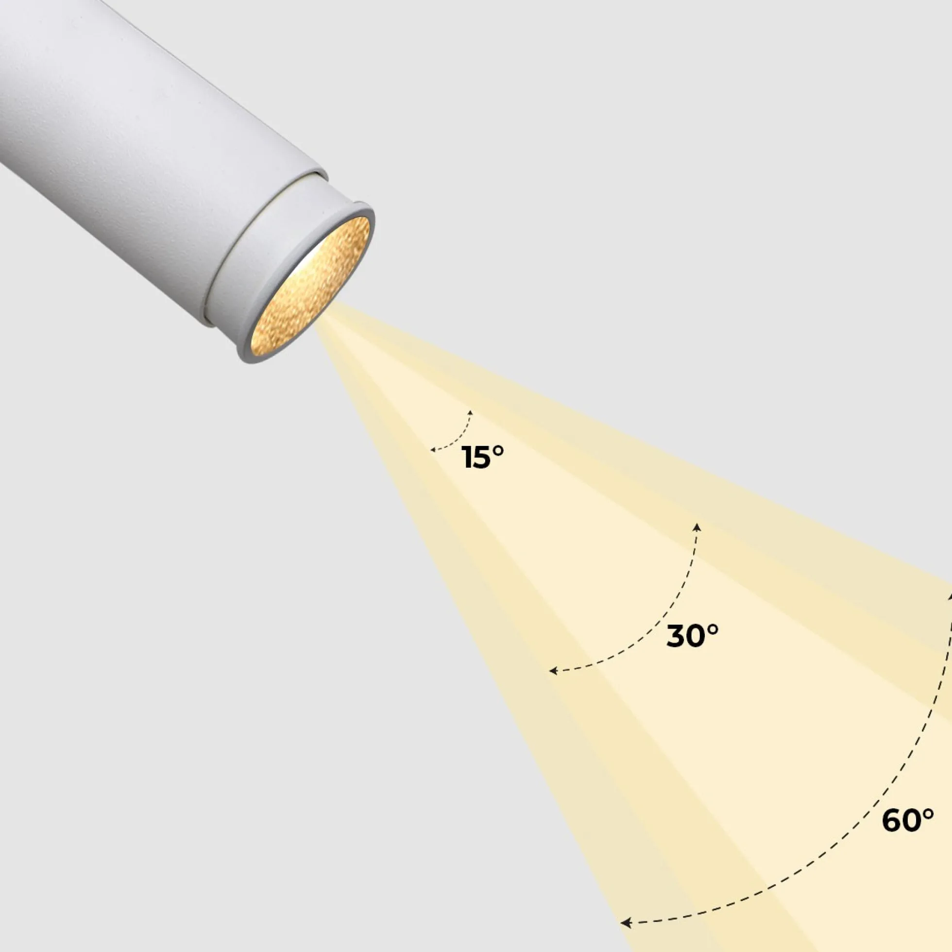 Foco LED empotrable orientable "ALAI" - Zoom - 200mm - 2800K - LED COB - chip Cree - 7W