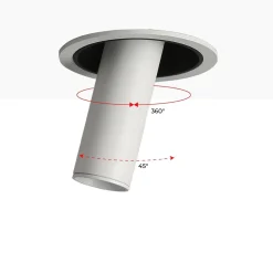 Foco LED empotrable orientable