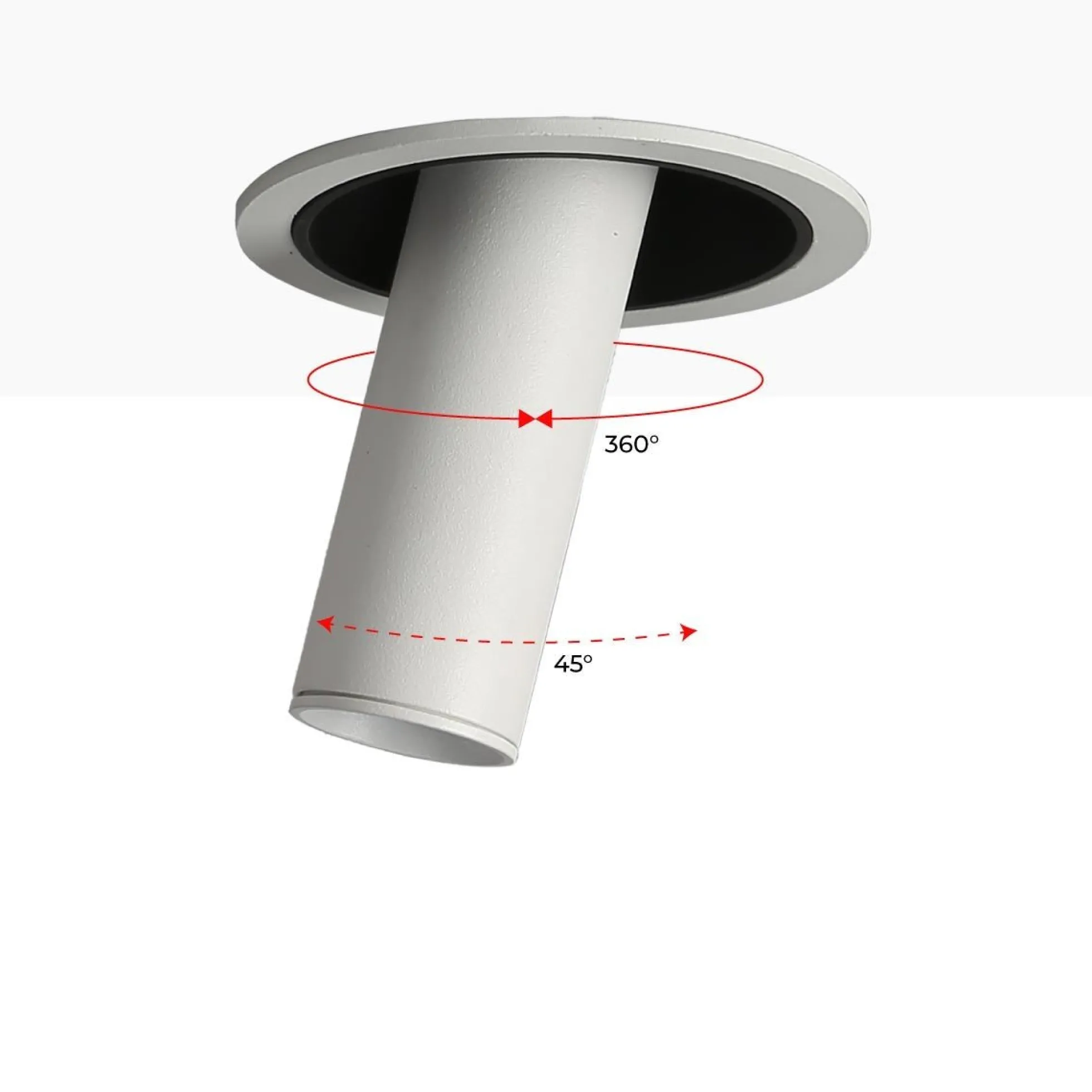 Foco LED empotrable orientable "ALAI" - Zoom - 100mm - 2800K - LED COB - chip Cree - 7W