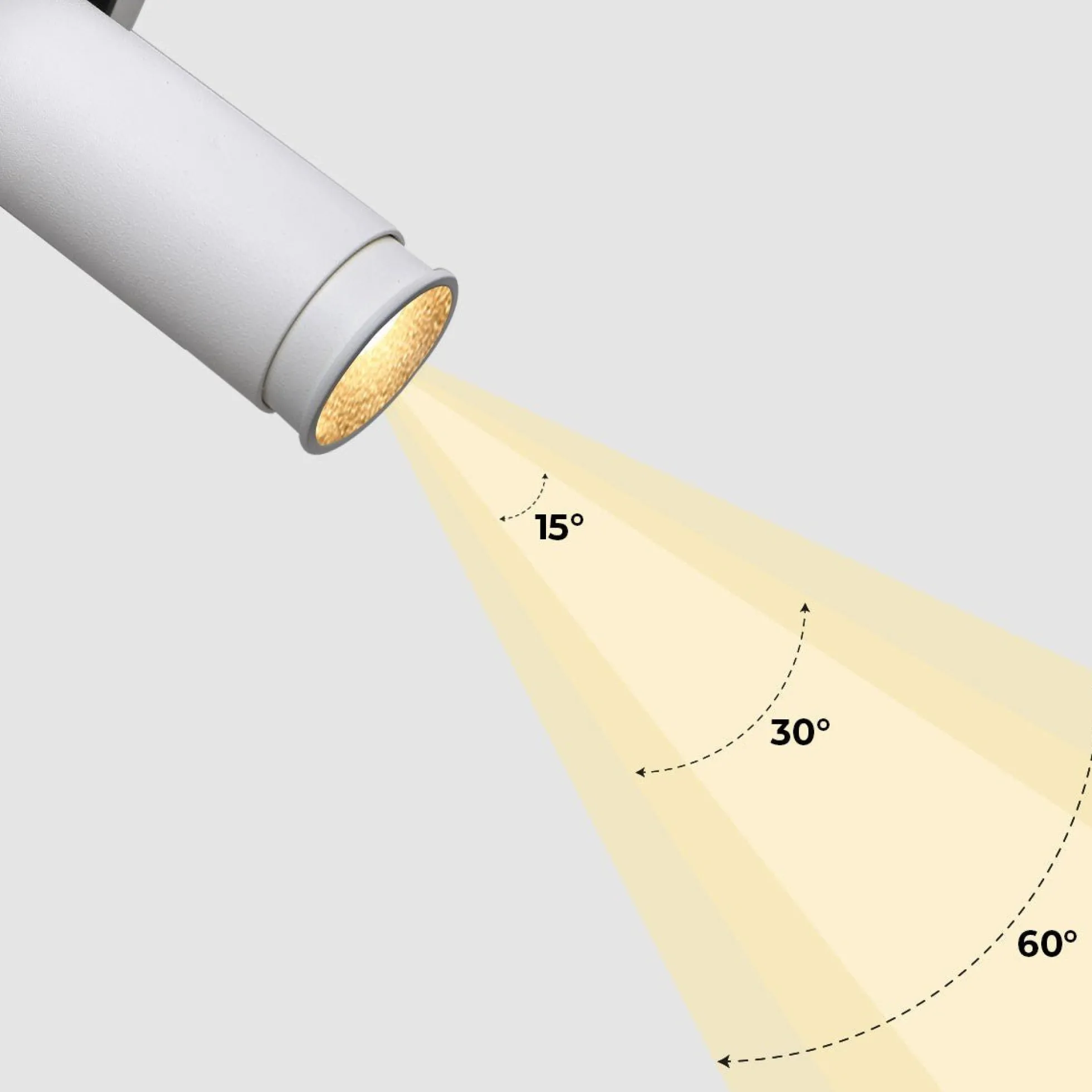 Foco LED empotrable orientable "ALAI" - Zoom - 100mm - 2800K - LED COB - chip Cree - 7W