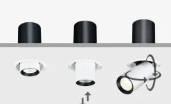 Foco LED empotrable orientable - 7W - Chip Cree - 24°