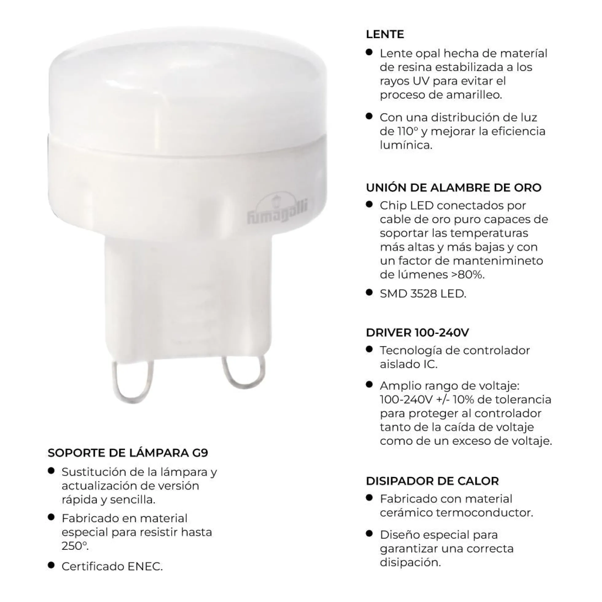 Foco LED empotrable "TERESA" FUMAGALLI - IP67