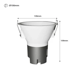 Foco LED empotrable 11W 