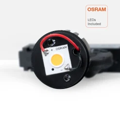 Foco LED para carril magnético 48V - 7W - Chip OSRAM - 2700K - Colores