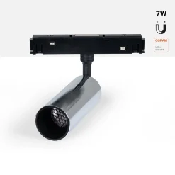 Foco LED para carril magnético 48V - 7W - Chip OSRAM - 2700K - Colores