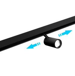 Foco LED para carril magnético RGB + CCT - 48V - 12W - Mi Light