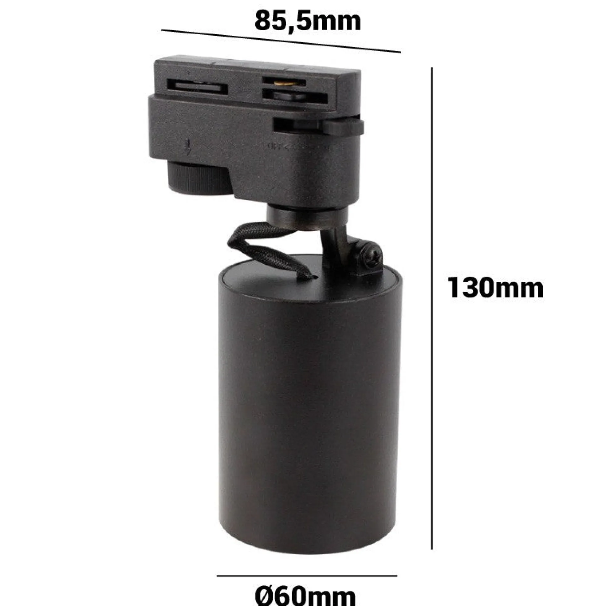 Foco LED para Carril Monofásico Orientable GU10