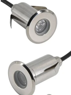 Foco LED RGB empotrable en suelo 3W 12V-DC IP67