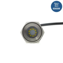 Foco LED sumergible para embarcaciones 12-24V - 27W - Blanco frío - Empotrable en tapón de drenaje