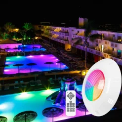 Foco LED sumergible para piscina - 12V AC - 24W - IP68 - Ø295mm