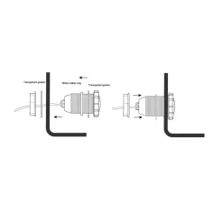 Foco LED sumergible para piscina - 12V AC - 3W - IP68 - Ø94mm