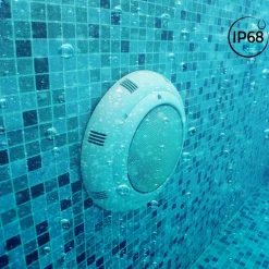 Foco LED sumergible para piscina de fibra - 12V AC - 24W - IP68 - Ø295mm