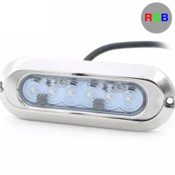 Foco LED sumergible RGB para embarcaciones - 12V - 30W - IP68