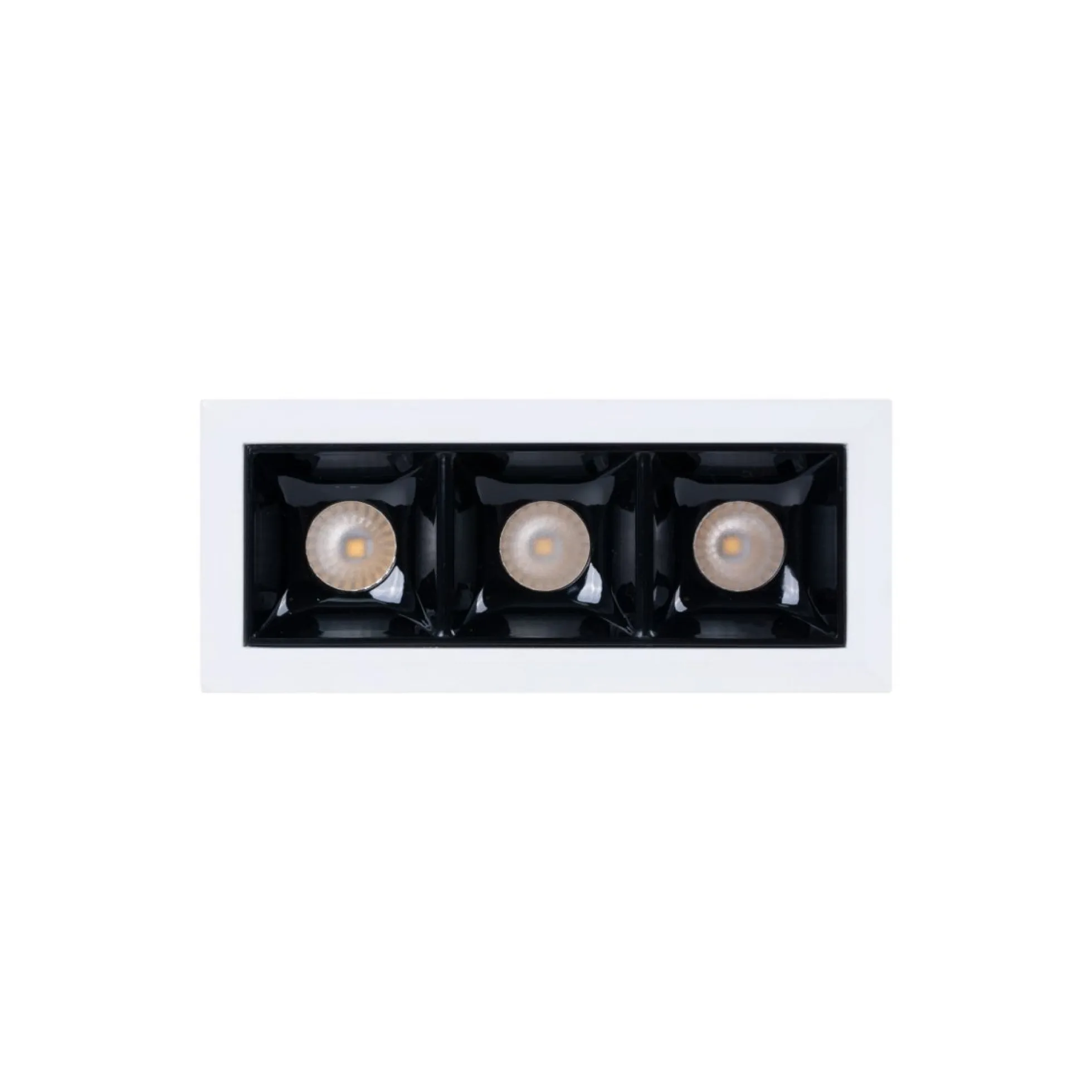 Foco lineal LED empotrable triple 6W - UGR18 - CRI90 - Chip OSRAM