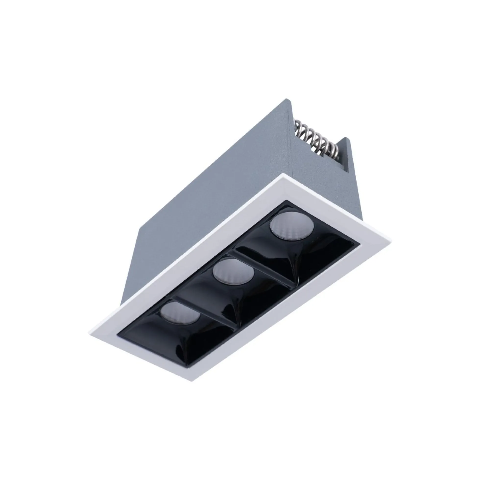 Foco lineal LED empotrable triple 6W - UGR18 - CRI90 - Chip OSRAM