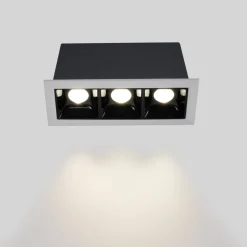 Foco lineal LED empotrable triple 6W - UGR18 - CRI90 - Chip OSRAM