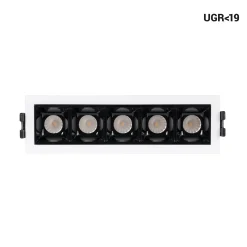 Foco lineal LED empotrable 7W - CCT - UGR18 - CRI90 - IP20