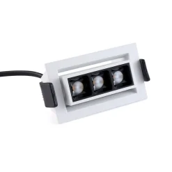 Foco lineal LED empotrable 6W - Orientable - UGR18 - CRI90 - Chip OSRAM - 2800K