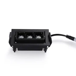 Foco lineal LED empotrable 6W - Orientable - UGR18 - CRI90 - Chip OSRAM - 2800K