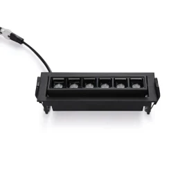 Foco lineal LED empotrable 10W - Orientable - UGR18 - CRI90 - Chip OSRAM - 2800K