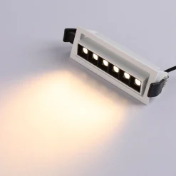 Foco lineal LED empotrable 10W - Orientable - UGR18 - CRI90 - Chip OSRAM - 2800K