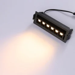 Foco lineal LED empotrable 10W - Orientable - UGR18 - CRI90 - Chip OSRAM - 2800K
