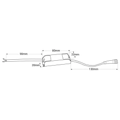 Foco lineal LED empotrable 2W - UGR18 - CRI90 - Chip OSRAM