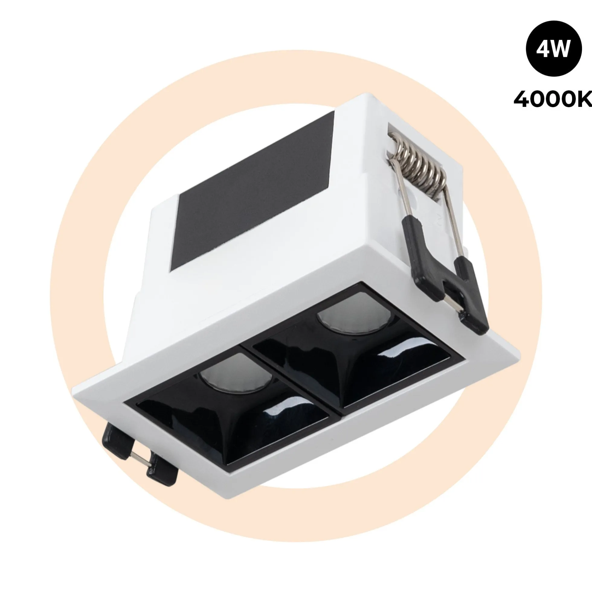 Foco lineal LED empotrable 4W - UGR18 - CRI90 - Driver LIFUD