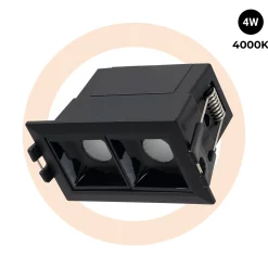 Foco lineal LED empotrable 4W - UGR18 - CRI90 - Driver LIFUD