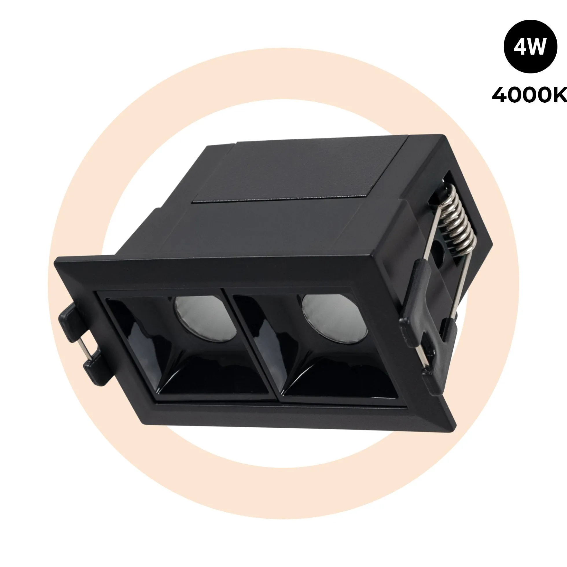 Foco lineal LED empotrable 4W - UGR18 - CRI90 - Driver LIFUD