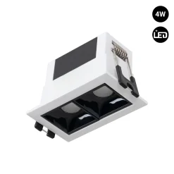 Foco lineal LED empotrable 4W - UGR18 - CRI90 - Driver LIFUD