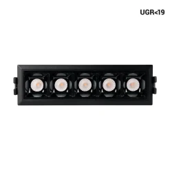 Foco lineal LED empotrable 7W - UGR18 - CRI90 - Driver LIFUD