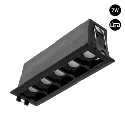 Foco lineal LED empotrable 7W - UGR18 - CRI90 - Driver LIFUD