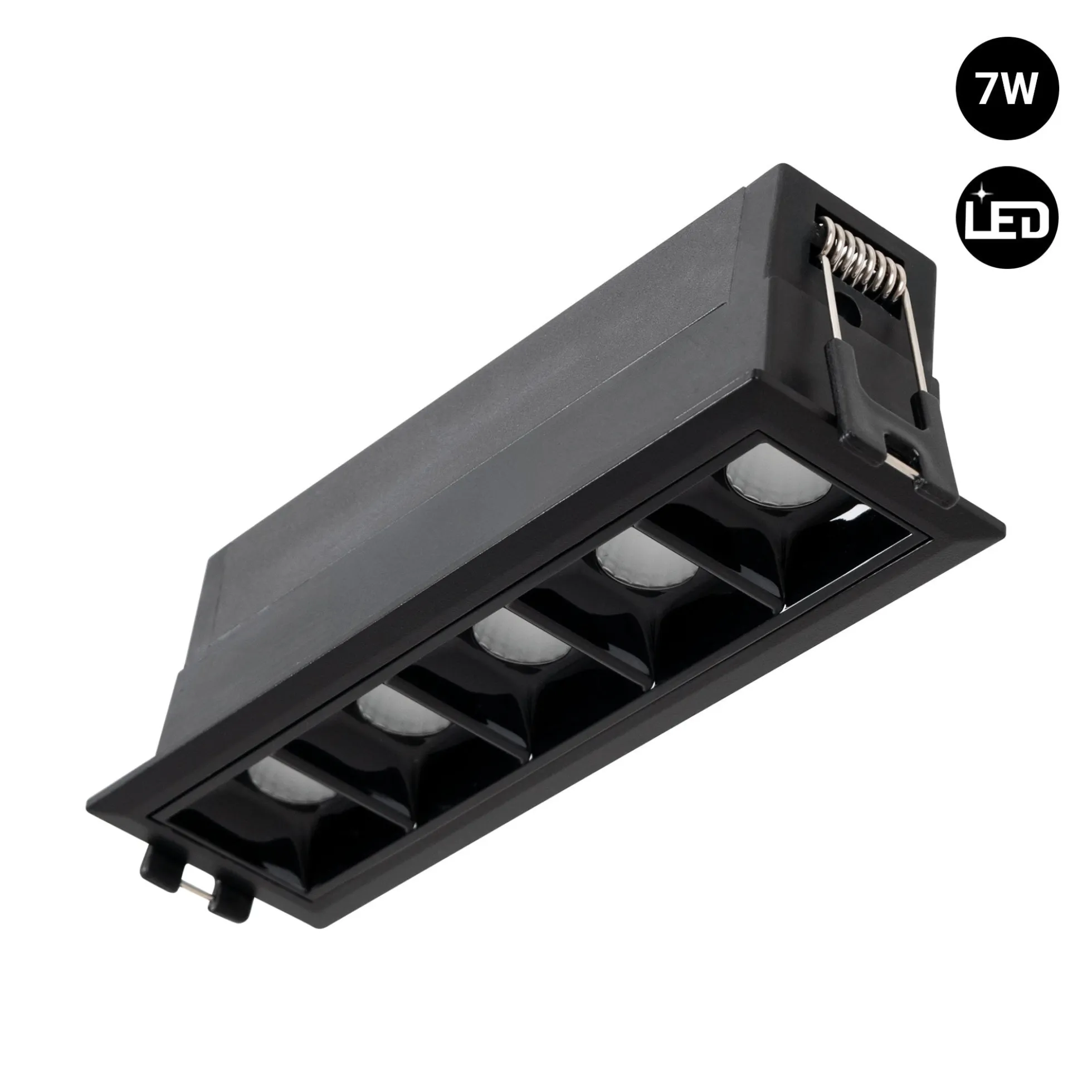 Foco lineal LED empotrable 7W - UGR18 - CRI90 - Driver LIFUD