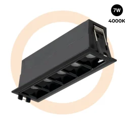 Foco lineal LED empotrable 7W - UGR18 - CRI90 - Driver LIFUD