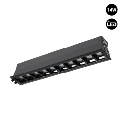 Foco lineal LED empotrable 14W - UGR18 - CRI90 - Driver LIFUD