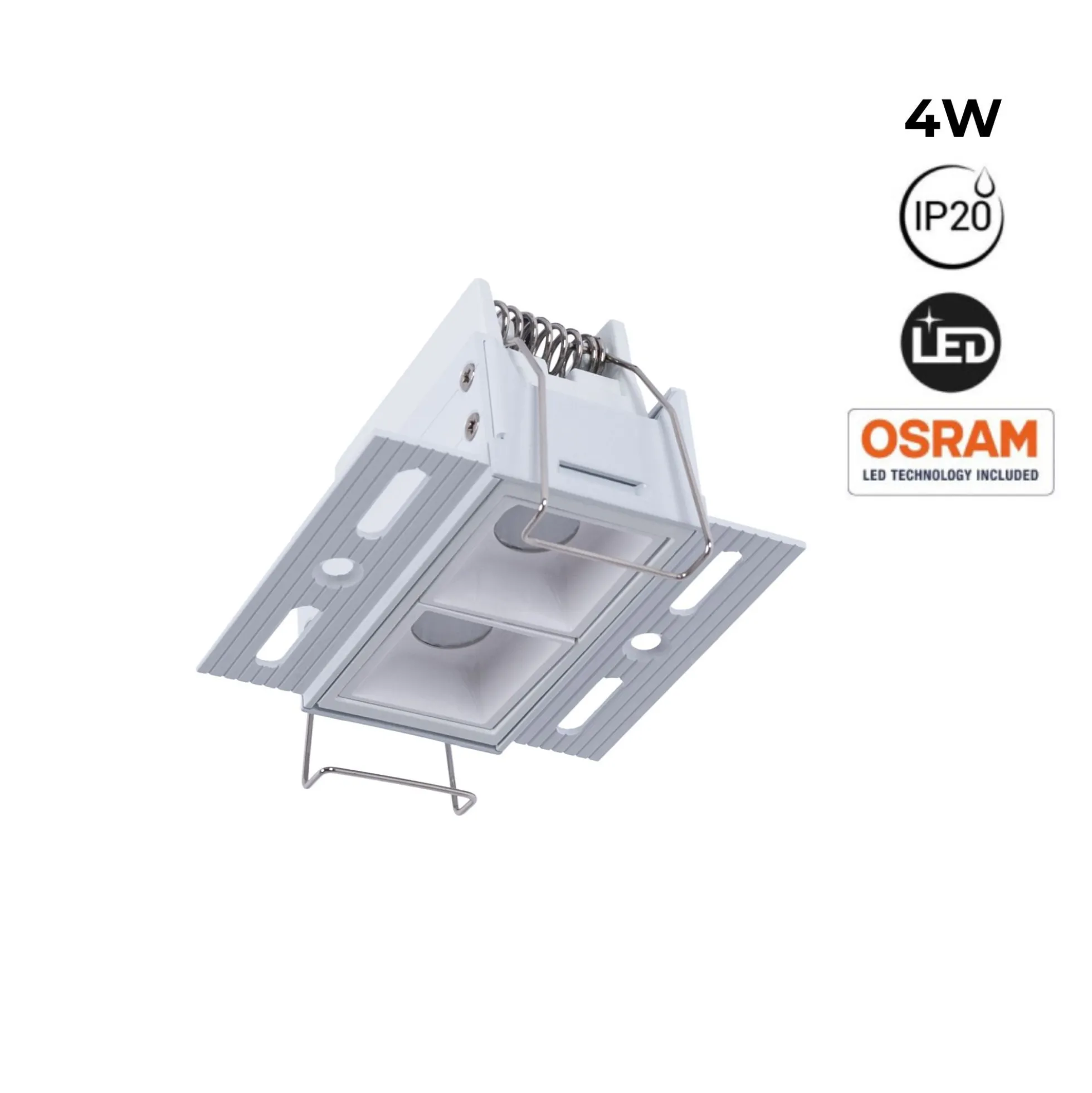 Foco lineal LED trimless / integración - 4W - UGR18 - CRI90