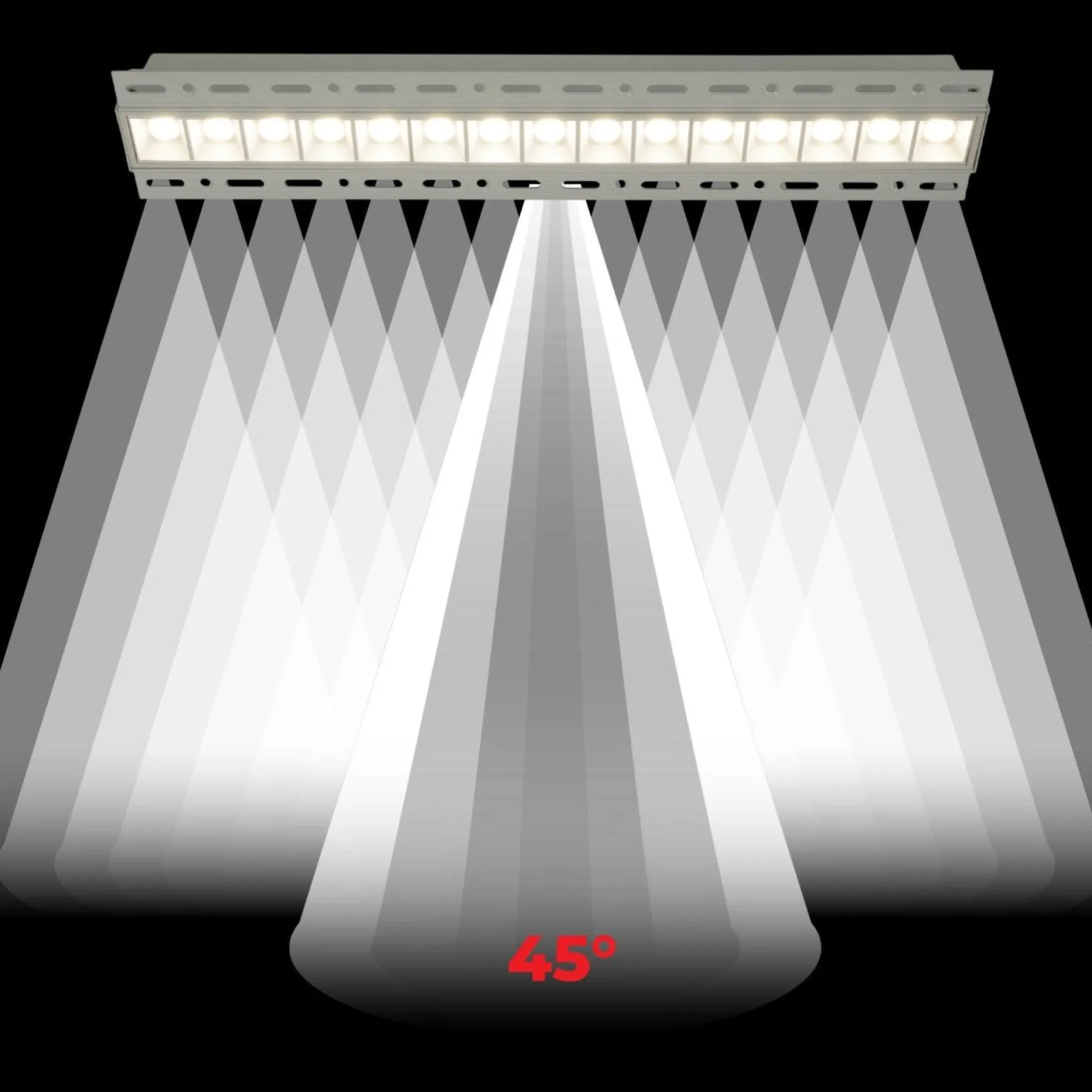 Foco lineal LED trimless / integración - 30W - UGR18 - CRI90