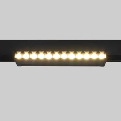 Foco lineal orientable para carril magnético 48V- 12W - Chip OSRAM  - UGR18