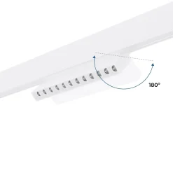 Foco lineal orientable para carril magnético 48V CCT - 12W - DALI regulable - UGR18