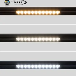 Foco lineal para carril magnético 48V CCT - 12W - DALI-2 regulable - UGR18